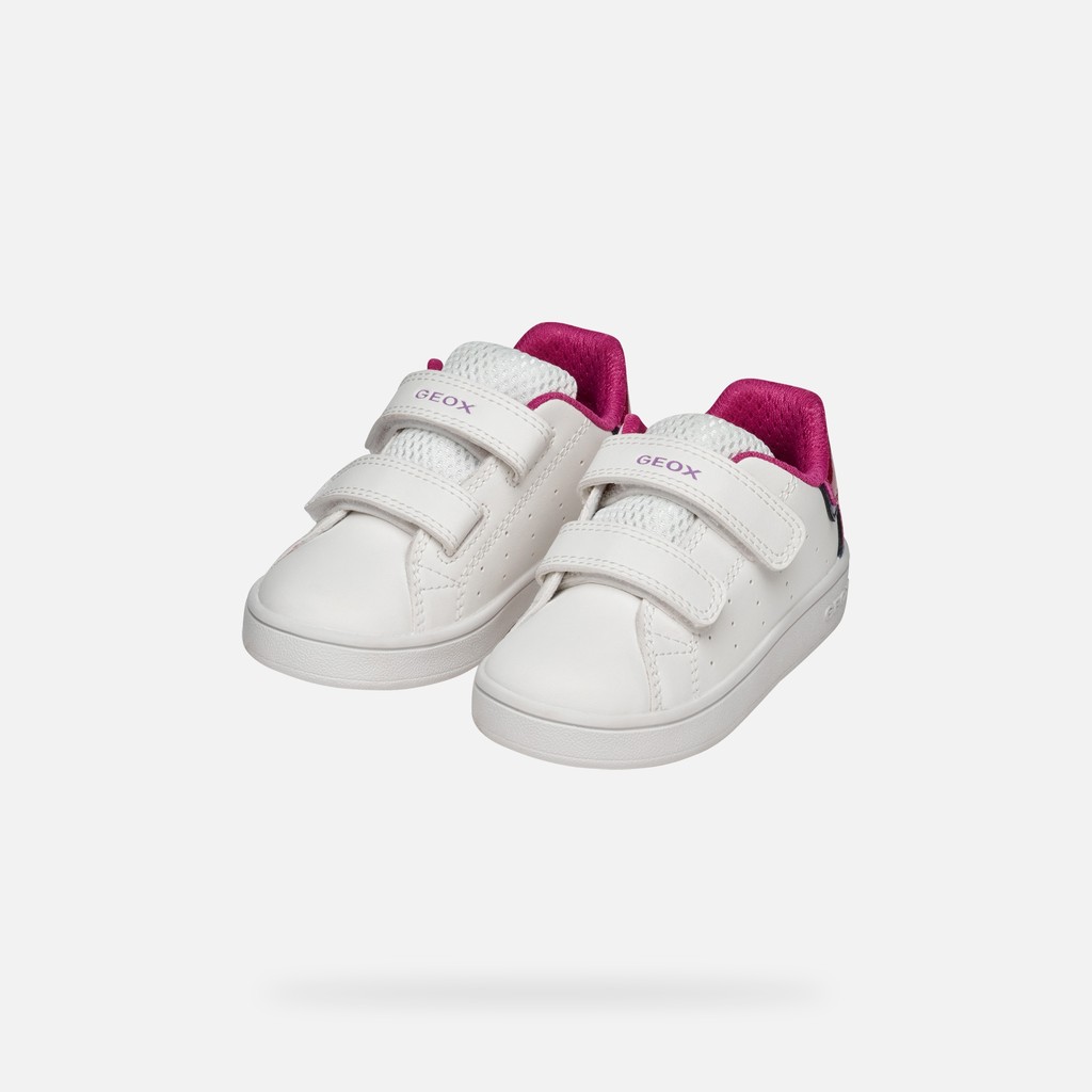Sneakers with straps ECLYPER BABY White/Fuchsia - image number 7 | GEOX