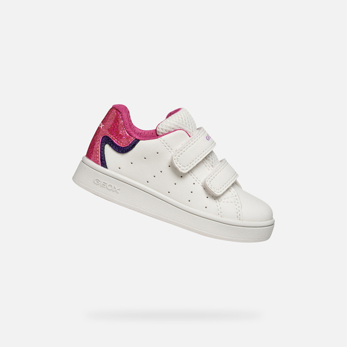 Ténis com tiras ECLYPER BABY Branco/Fúcsia | GEOX