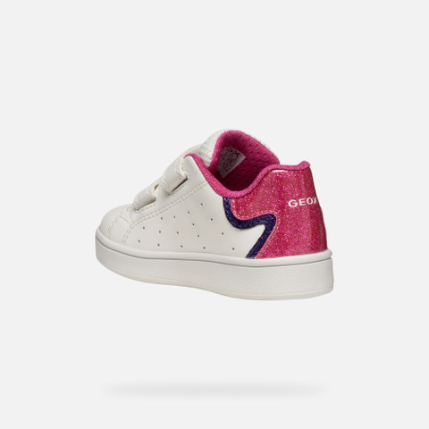 Sneakers with straps ECLYPER BABY White/Fuchsia - image number 3 | GEOX