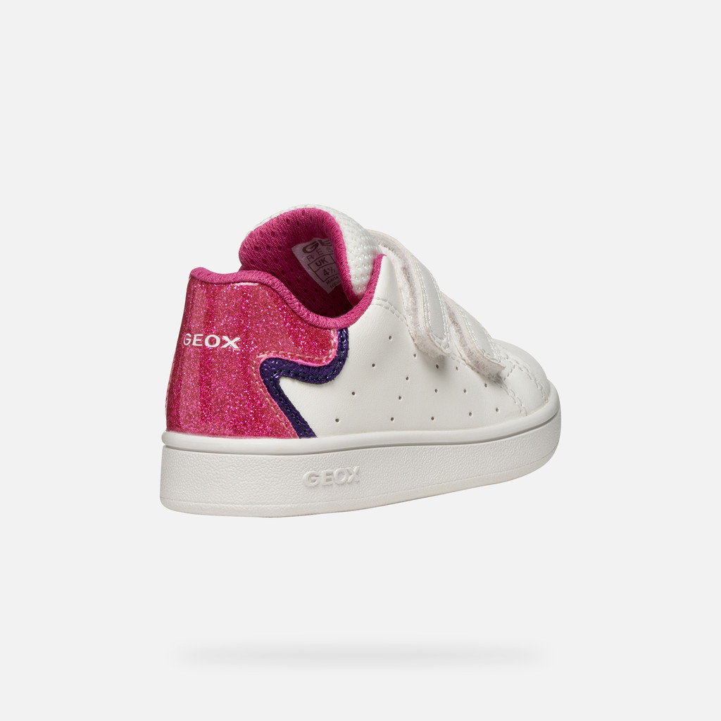 Sneakers with straps ECLYPER BABY White/Fuchsia - image number 4 | GEOX