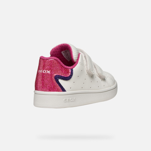 Sneakers with straps ECLYPER BABY White/Fuchsia - image number 4 | GEOX