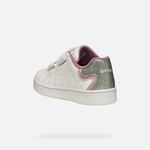 Sneakers with straps ECLYPER BABY White/Rose - image number 3 | GEOX