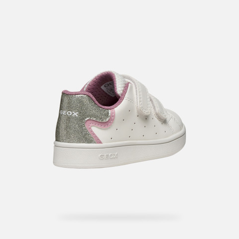 Sneakers with straps ECLYPER BABY White/Rose - image number 4 | GEOX