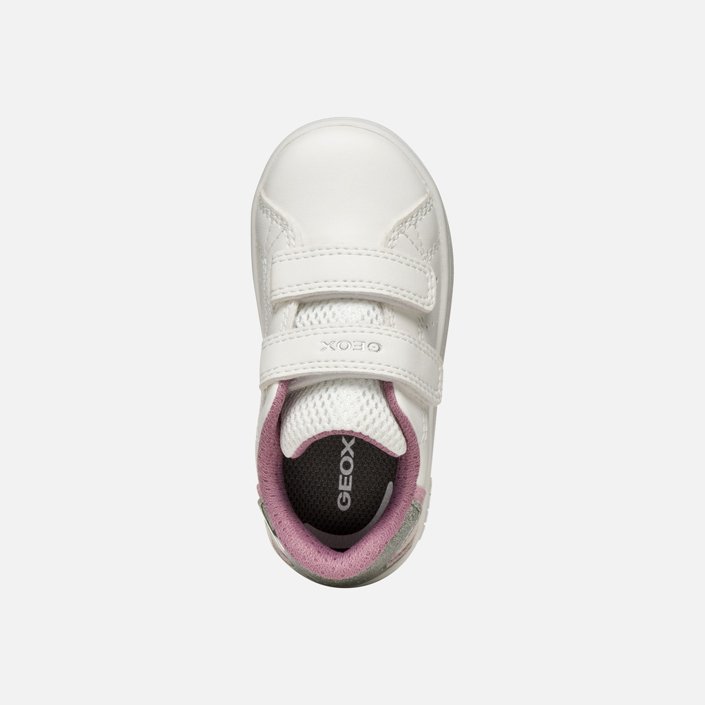 Sneakers with straps ECLYPER BABY White/Rose - image number 5 | GEOX