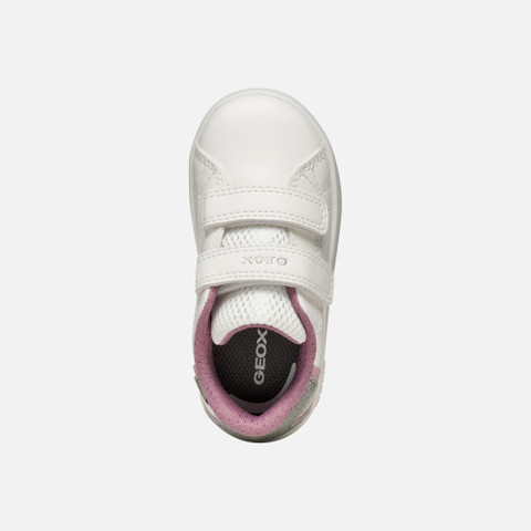 Sneakers with straps ECLYPER BABY White/Rose - image number 5 | GEOX