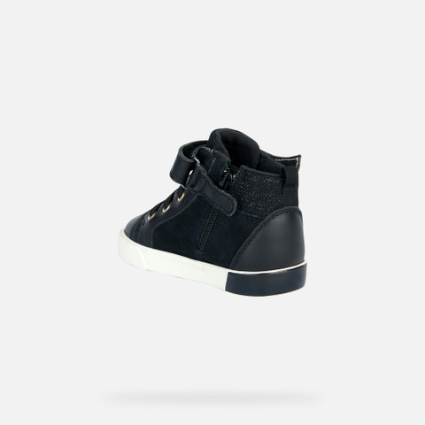 High Top Sneakers KILWI TODDLER GIRL Black/Gold - image number 3 | GEOX