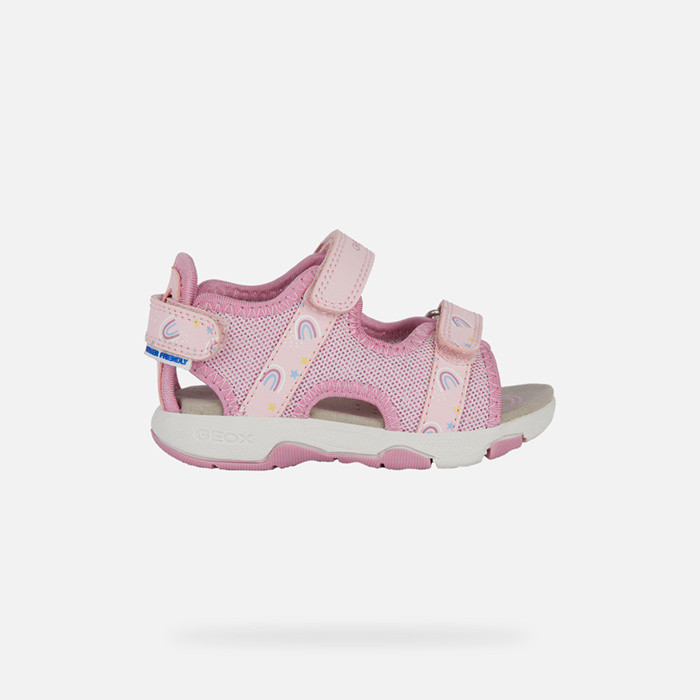 Sandals with straps SANDAL MULTY   TODDLER GIRL Light rose/Dark pink | GEOX