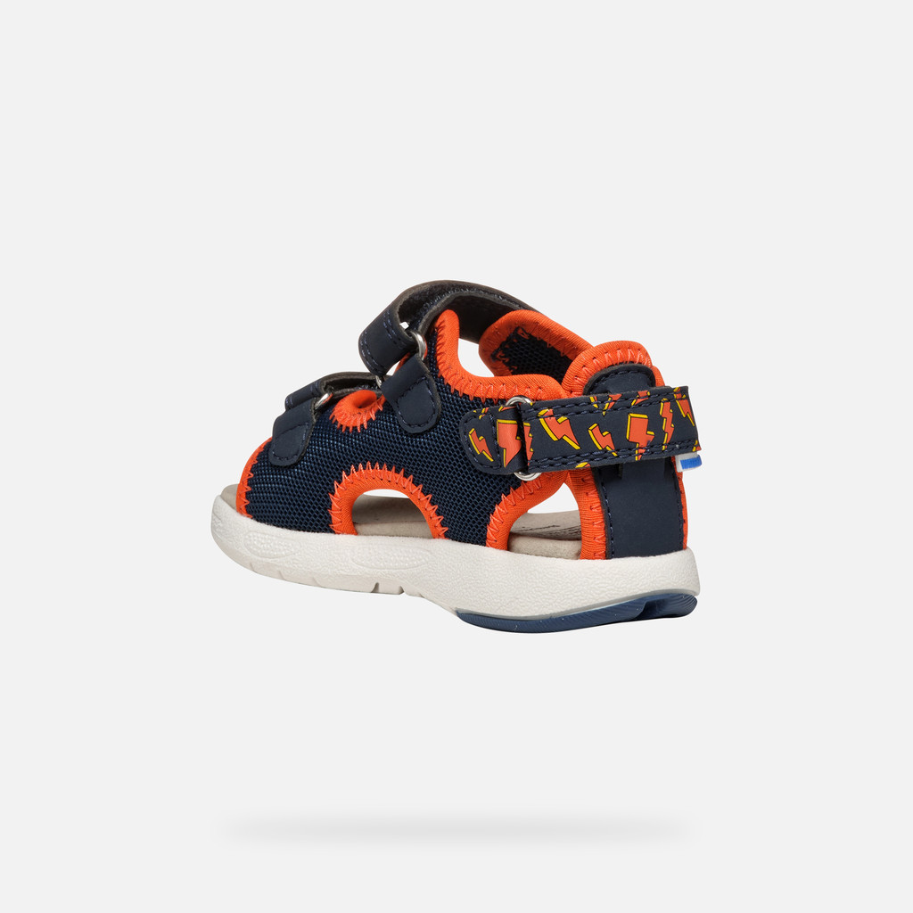 Sandales Geox B Sandal Multy Boy A - Taille 27 EU, Couleur Pistache/Bleu Marine, Technologie Respira