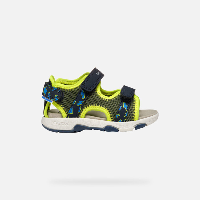 Sandals with straps SANDAL MULTY TODDLER Pistachio/Navy | GEOX