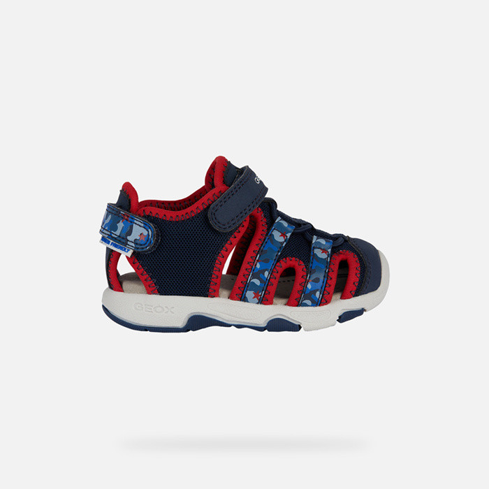 Closed toe sandals SANDAL MULTY   TODDLER Navy/Red | GEOX