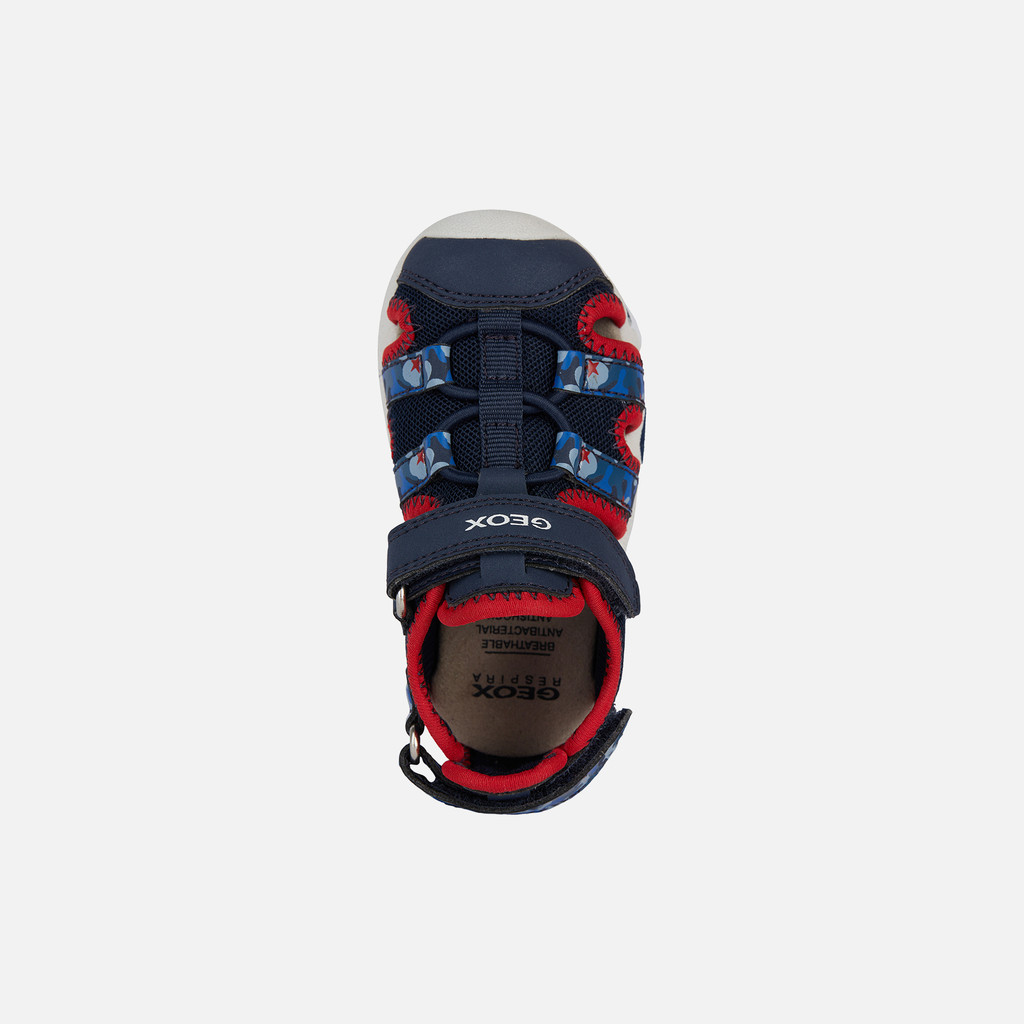 Geox Multy Fill Sandals Infant 10K Navy Red