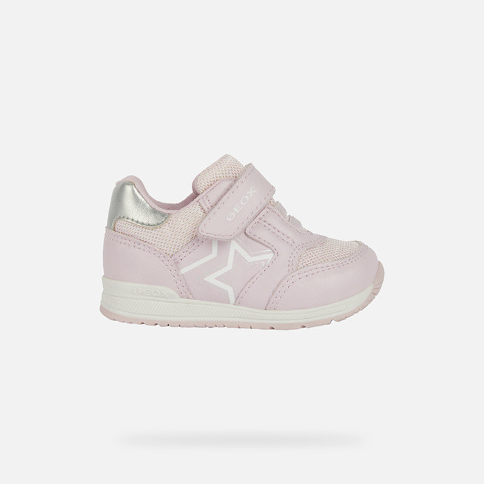 Sneakers with straps RISHON BABY Pink/Silver | GEOX