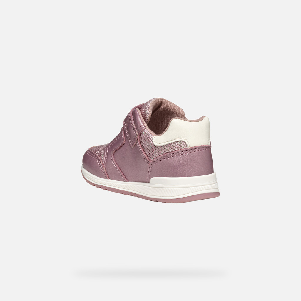 GEOX Shoes Rishon Baby Girl Dark Pink off White Size 19