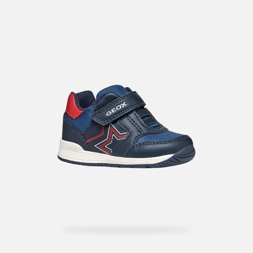 GEOX Shoes Rishon Baby Navy red Size 19