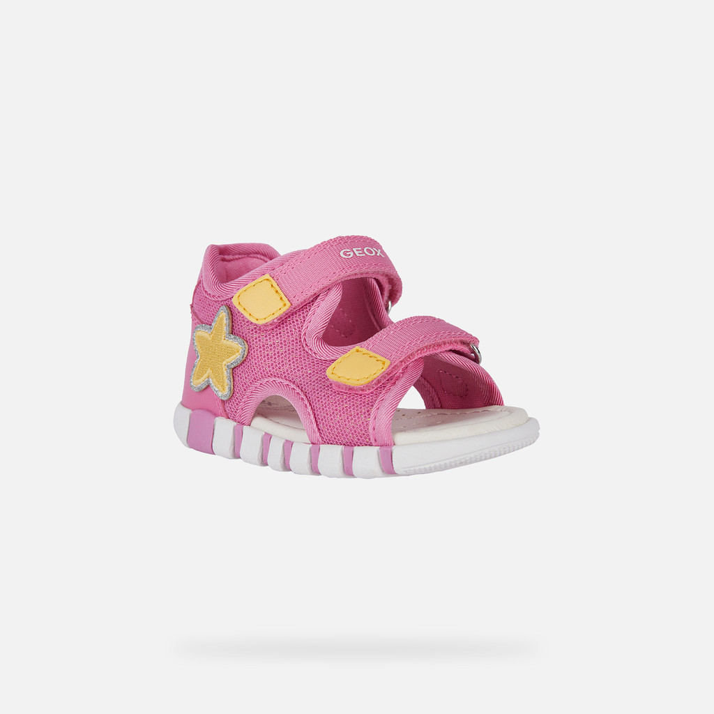 Geox® IUPIDOO: Baby Girl's pink Sandals With Straps | Geox® IUPIDOO