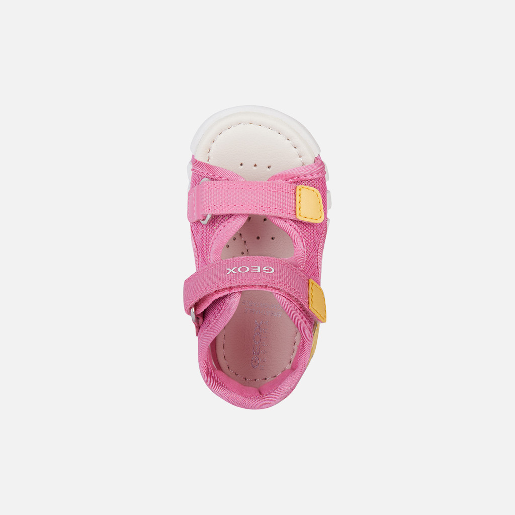 Geox® IUPIDOO: Baby Girl's pink Sandals With Straps | Geox® IUPIDOO