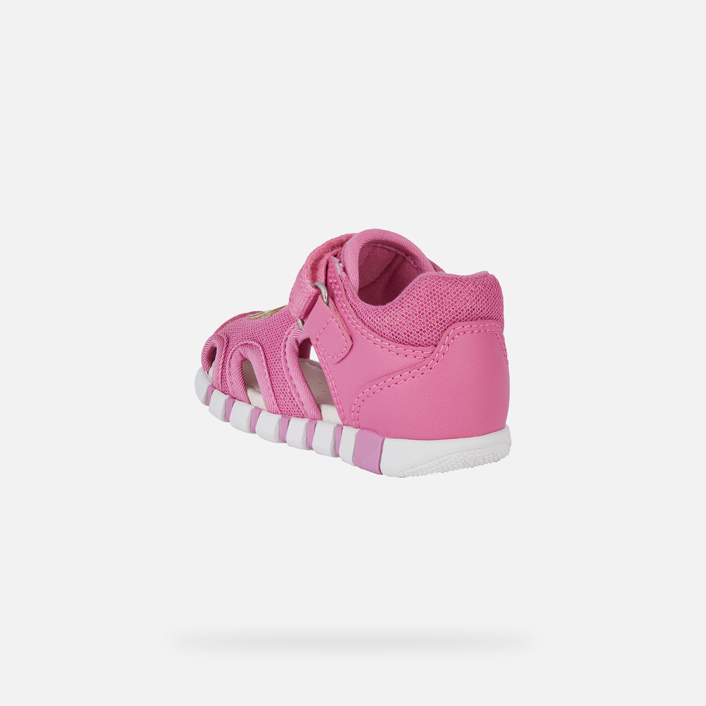closed toe sandals SANDAL IUPIDOO BABY GIRL Dark Pink/Yellow - image number 3 | GEOX
