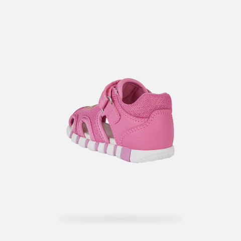 closed toe sandals SANDAL IUPIDOO BABY GIRL Dark Pink/Yellow - image number 3 | GEOX