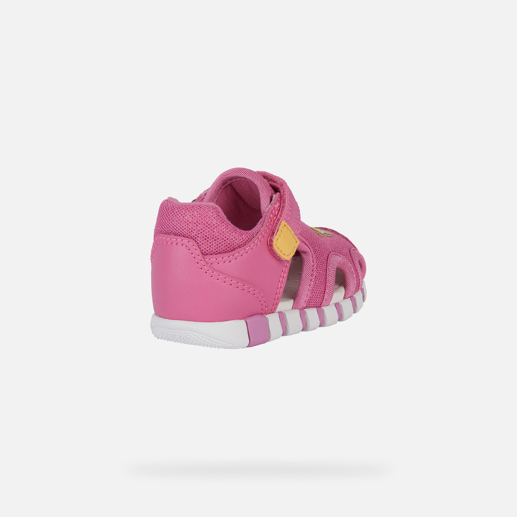 closed toe sandals SANDAL IUPIDOO BABY GIRL Dark Pink/Yellow - image number 4 | GEOX