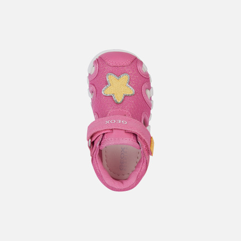 closed toe sandals SANDAL IUPIDOO BABY GIRL Dark Pink/Yellow - image number 5 | GEOX