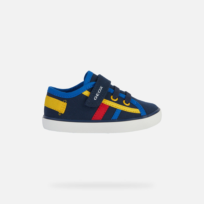 Sneakers with straps GISLI BABY Navy/Royal | GEOX
