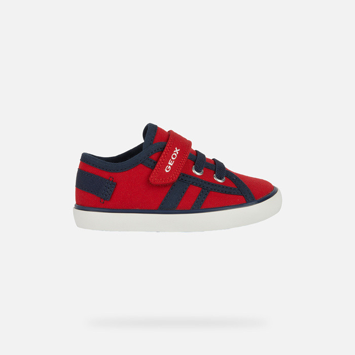 Sneakers à scratch GISLI BÉBÉ Rouge/Bleu marine | GEOX