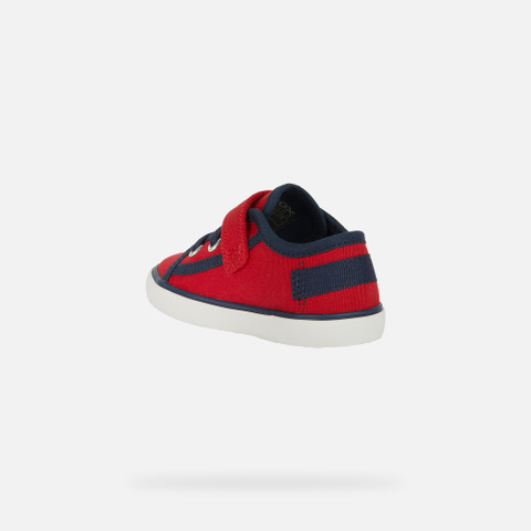 sneakers with straps GISLI BABY Red/Navy - image number 3 | GEOX