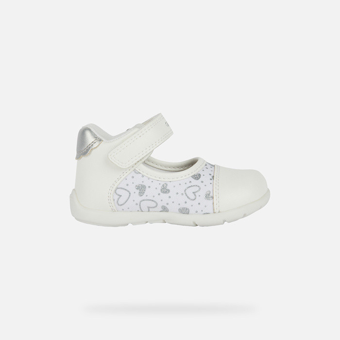Special occasion shoes ELTHAN TODDLER White/Silver | GEOX