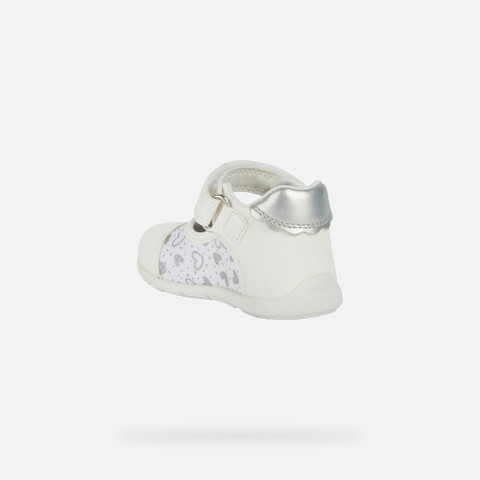 GEOX Shoes Elthan Baby Girl White silver Size 24