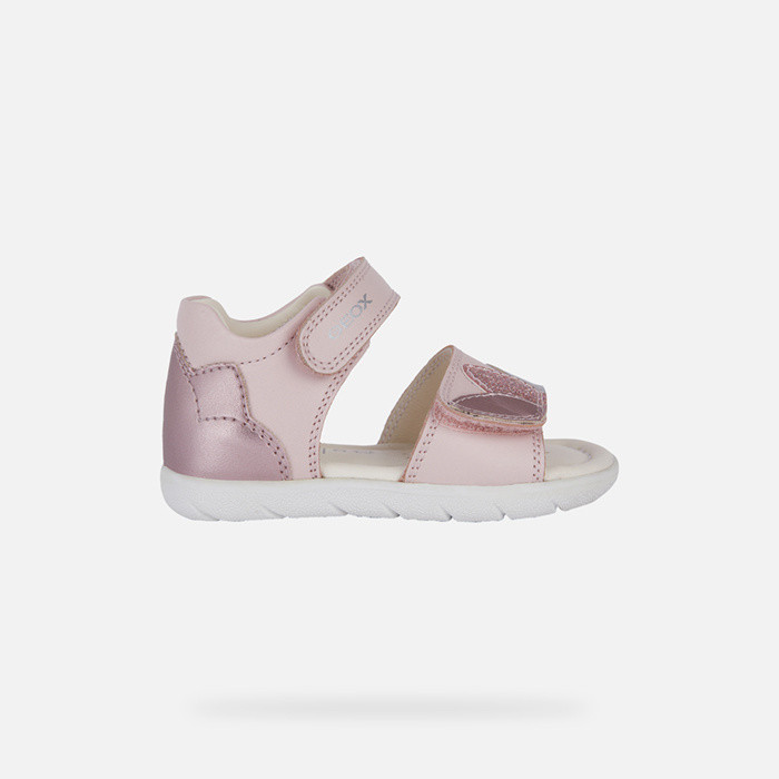 Sandals with straps SANDAL ALUL TODDLER GIRL Light Rose/Silver | GEOX