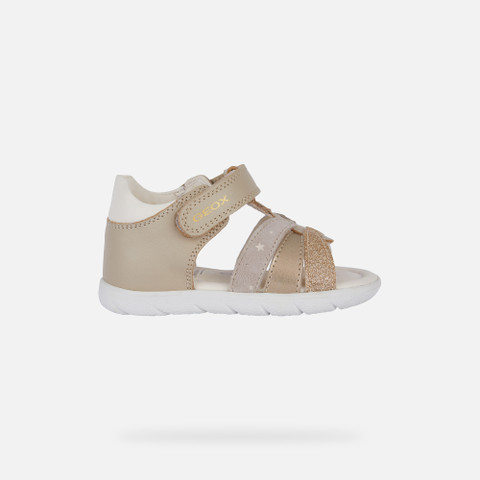 sandals with straps SANDAL ALUL TODDLER GIRL Beige/Light Gold - image number 1 | GEOX