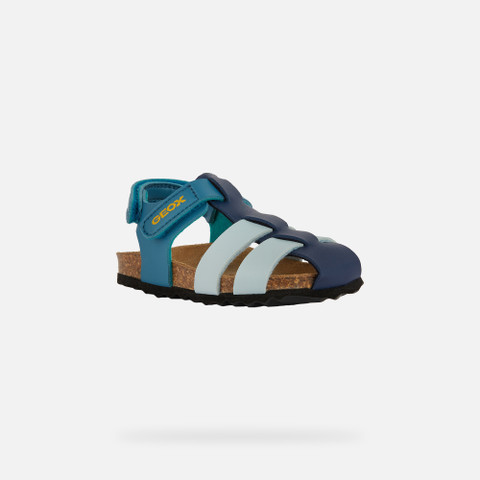 closed toe sandals SANDAL CHALKI TODDLER BOY Octane/Navy - image number 2 | GEOX