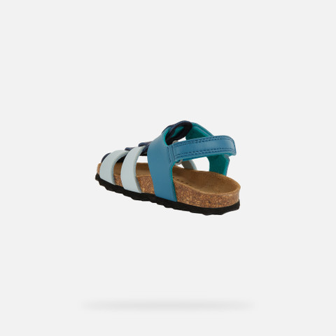 closed toe sandals SANDAL CHALKI TODDLER BOY Octane/Navy - image number 3 | GEOX