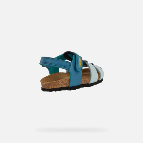 closed toe sandals SANDAL CHALKI TODDLER BOY Octane/Navy - image number 4 | GEOX