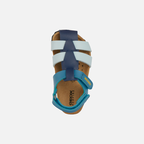 closed toe sandals SANDAL CHALKI TODDLER BOY Octane/Navy - image number 5 | GEOX