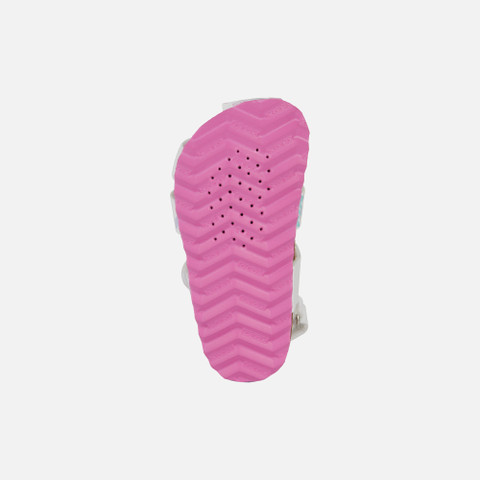 closed toe sandals SANDAL CHALKI TODDLER GIRL White/Multicolor - image number 6 | GEOX