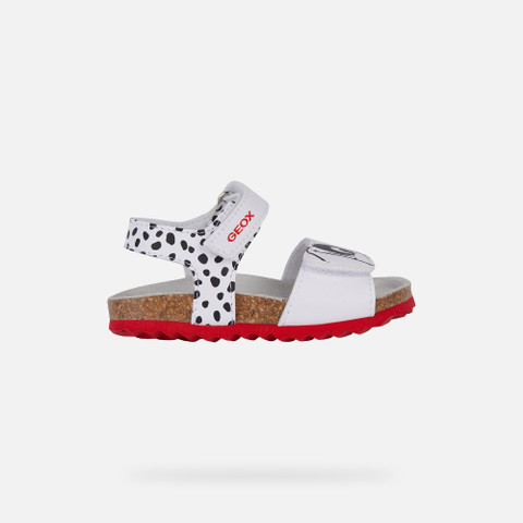 One Hundred and One Dalmatians SANDAL CHALKI BABY White/Black - image number 1 | GEOX