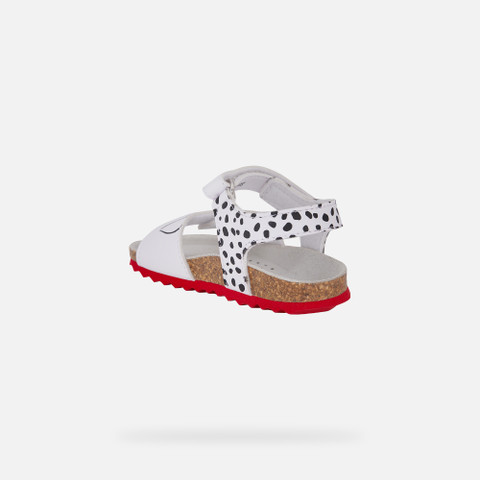 One Hundred and One Dalmatians SANDAL CHALKI BABY White/Black - image number 3 | GEOX