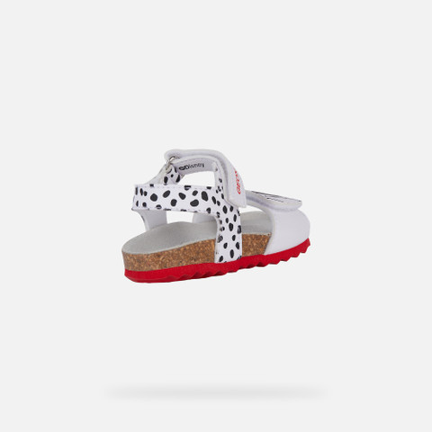 One Hundred and One Dalmatians SANDAL CHALKI BABY White/Black - image number 4 | GEOX