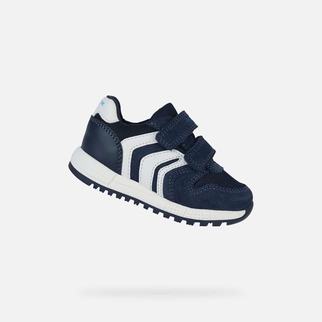 Geox® ALBEN: Baby's navy Sneakers With Straps | Geox®