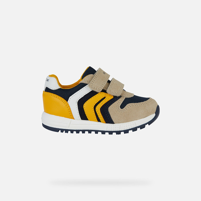 Sneakers mit riemchen ALBEN BABY Beige/Marineblau | GEOX