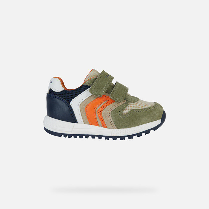 Sneakers with straps ALBEN BABY Sage/Navy | GEOX