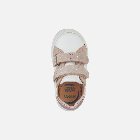 sneakers with straps NASHIK TODDLER GIRL White/Old Rose - image number 5 | GEOX