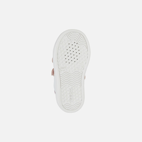 sneakers with straps NASHIK TODDLER GIRL White/Old Rose - image number 6 | GEOX