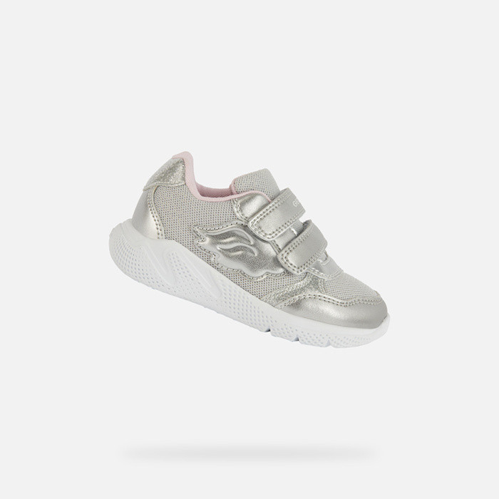 Sneakers with straps SPRINTYE TODDLER Silver | GEOX