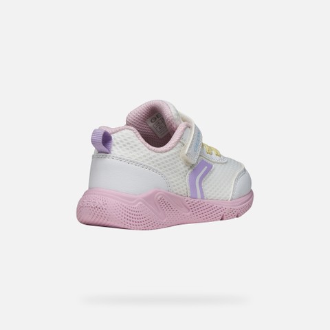 Low top sneakers SPRINTYE BABY White/Pink - image number 4 | GEOX