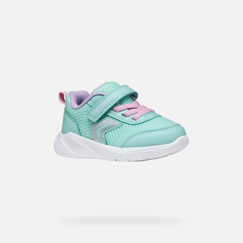 Low top sneakers SPRINTYE BABY Sea Green/Pink - image number 2 | GEOX