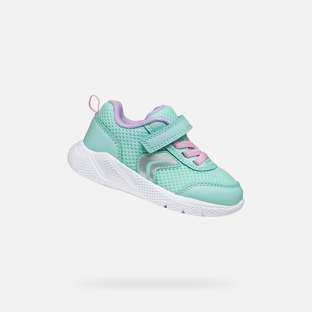Low top sneakers SPRINTYE BABY Sea Green/Pink - image number 0 | GEOX