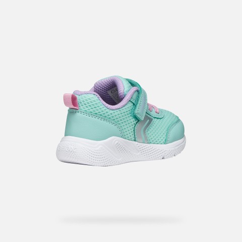 Low top sneakers SPRINTYE BABY Sea Green/Pink - image number 4 | GEOX