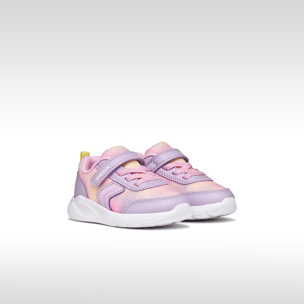 Baskets basse SPRINTYE PETITE FILLE Lilas clair/Rose - image number 1 | GEOX